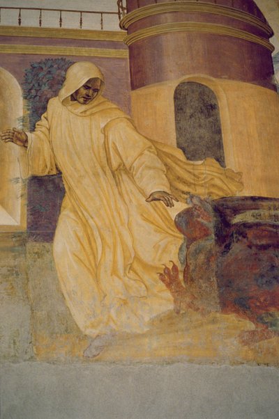 The Life of St. Benedict (detail) by L. and Sodoma, G. Signorelli